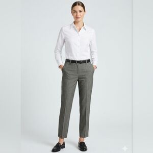 ​Ruby Rd. Heather Grey Flat Front Dress Pants Slacks Size 14